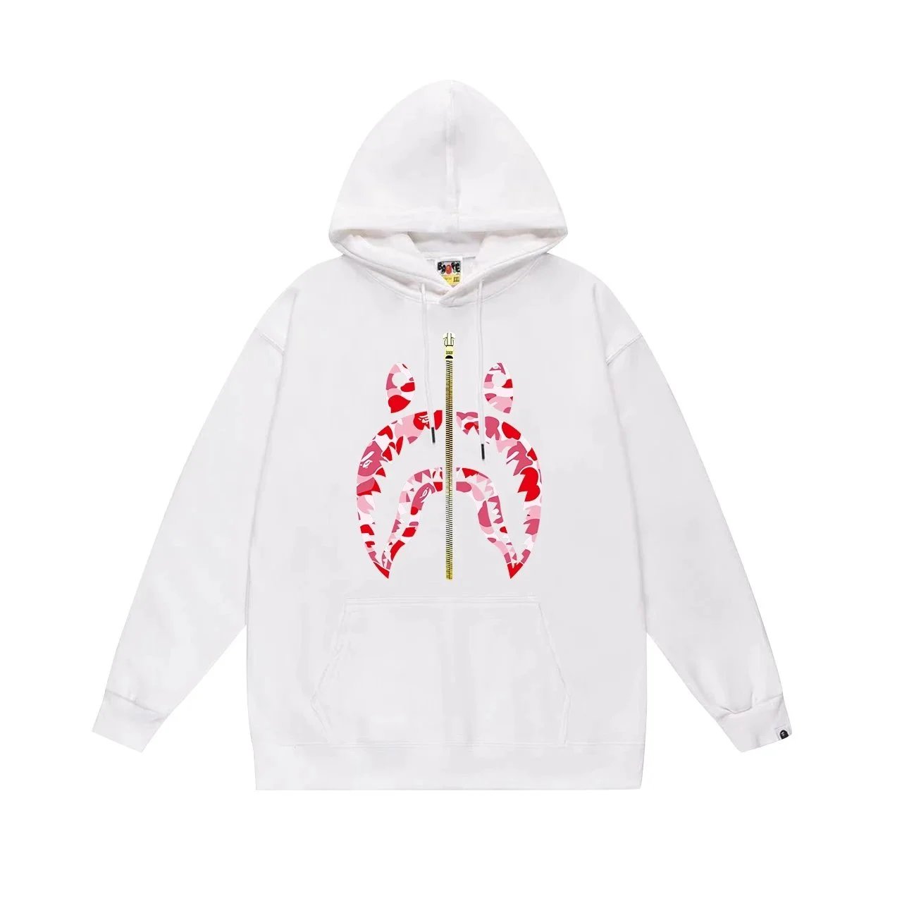 A Bathing Ape ABATHIN GAPE Gradient Print Hoodie Gray - 6