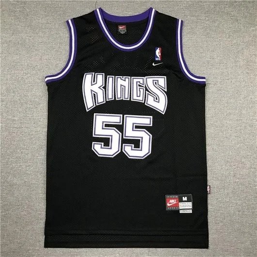 Nike Sacramento Kings #55 Black Mesh Jersey