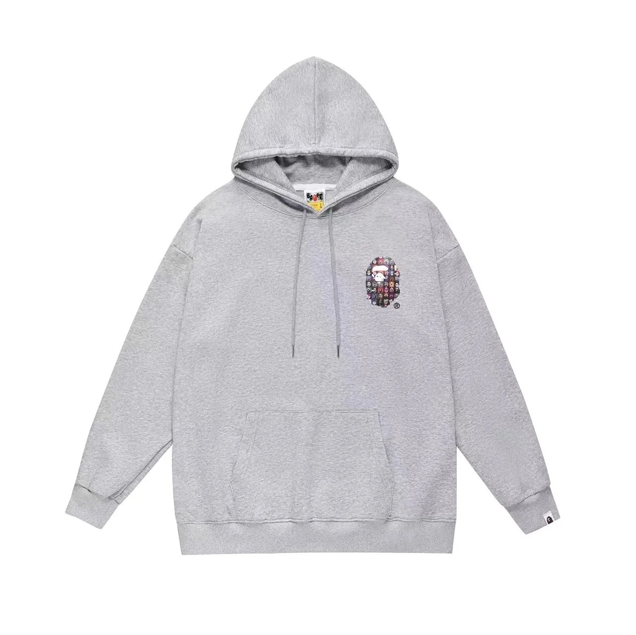 A Bathing Ape ABATHIN GAPE Gradient Print Hoodie Gray - 13