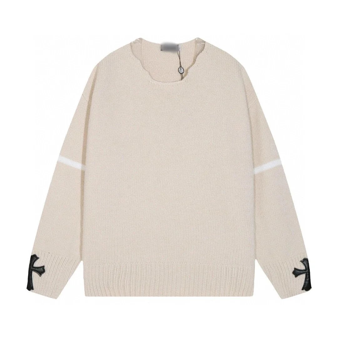 Chrome Hearts Knitwear Crewneck knit sweater with cross motifs — 04