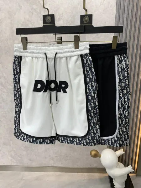 Dior Oblique Monogram Terry Shorts Black - 8