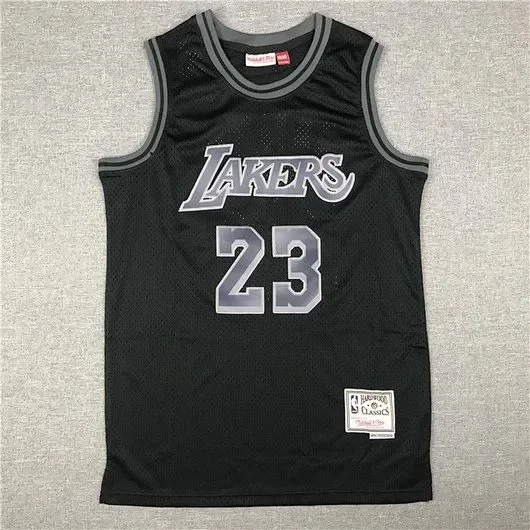 Los Angeles Lakers Kobe Bryant 24 and LeBron James 23 basketball jerseys product detail image 11
