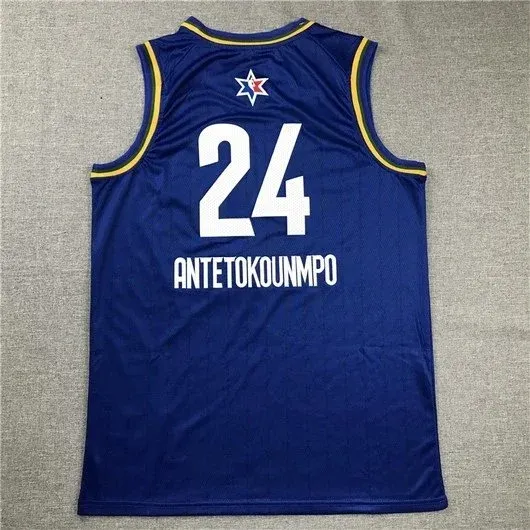 Design NBA All-Star 2024 Giannis Antetokounmpo #24 Red Jersey - 14