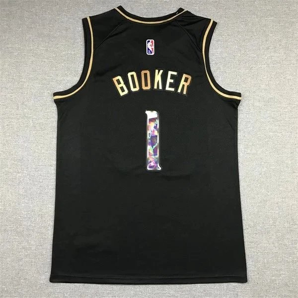 NBA Phoenix Suns Devin Booker Statement Edition Black Gold Jersey