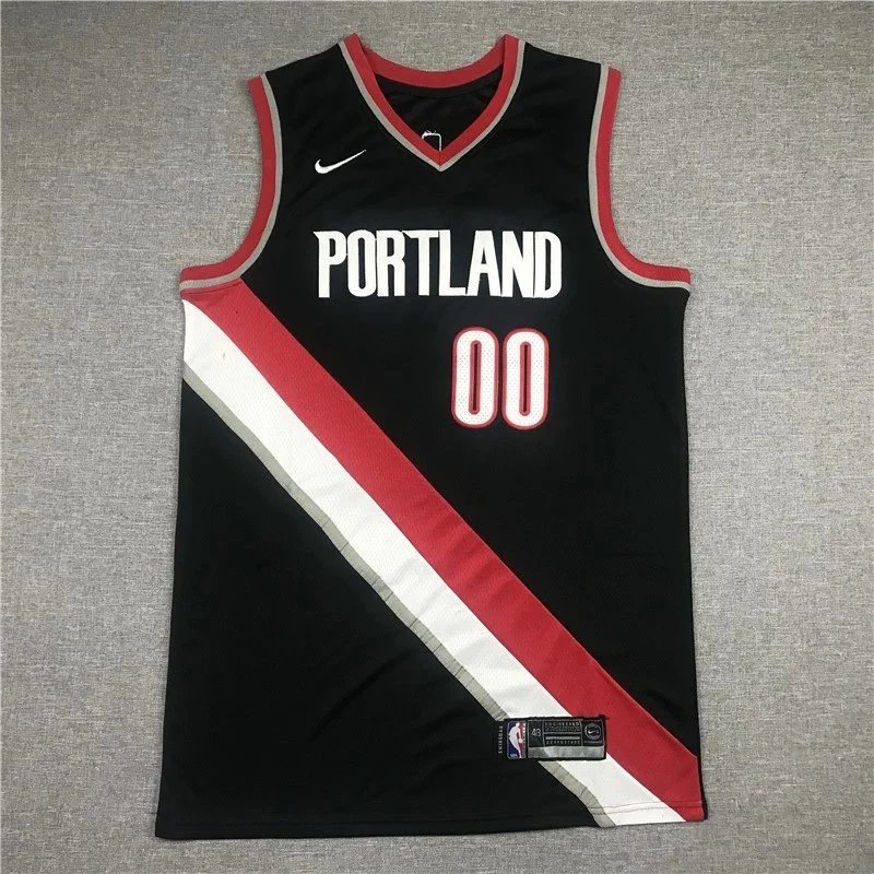 Nike NBA Portland Trail Blazers City Edition Jersey Gray - 5
