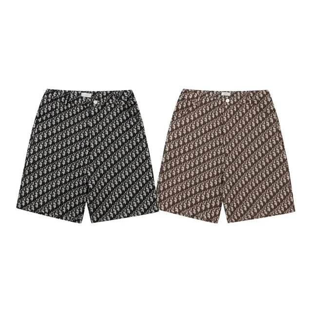 Dior Shorts Oblique and logo-print drawstring product detail image 3