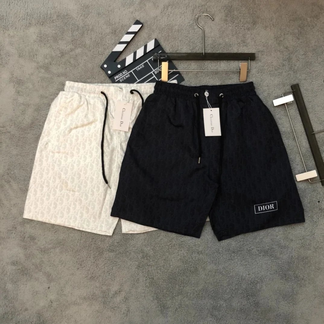 Dior Oblique Tape Shorts Black and White - 10