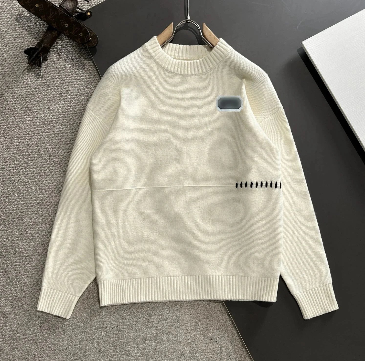 Dior Oblique Monogram Knit Sweater Black - 4