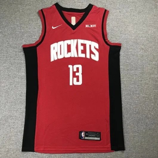 Nike Houston Rockets Association Edition Jersey Red / Black - 4