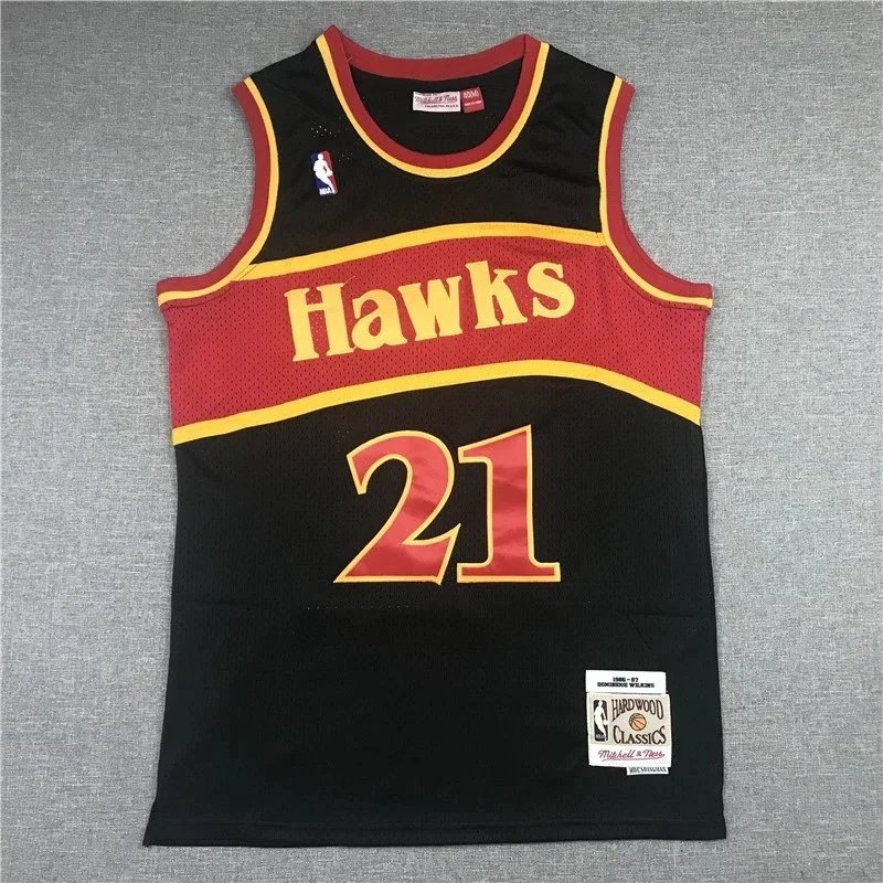 Mitchell & Ness Atlanta Hawks 1986-87 Hardwood Classics Swingman Jersey Red - 12