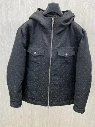 Chrome Hearts Cross Embroidered Black Down Jacket - 4