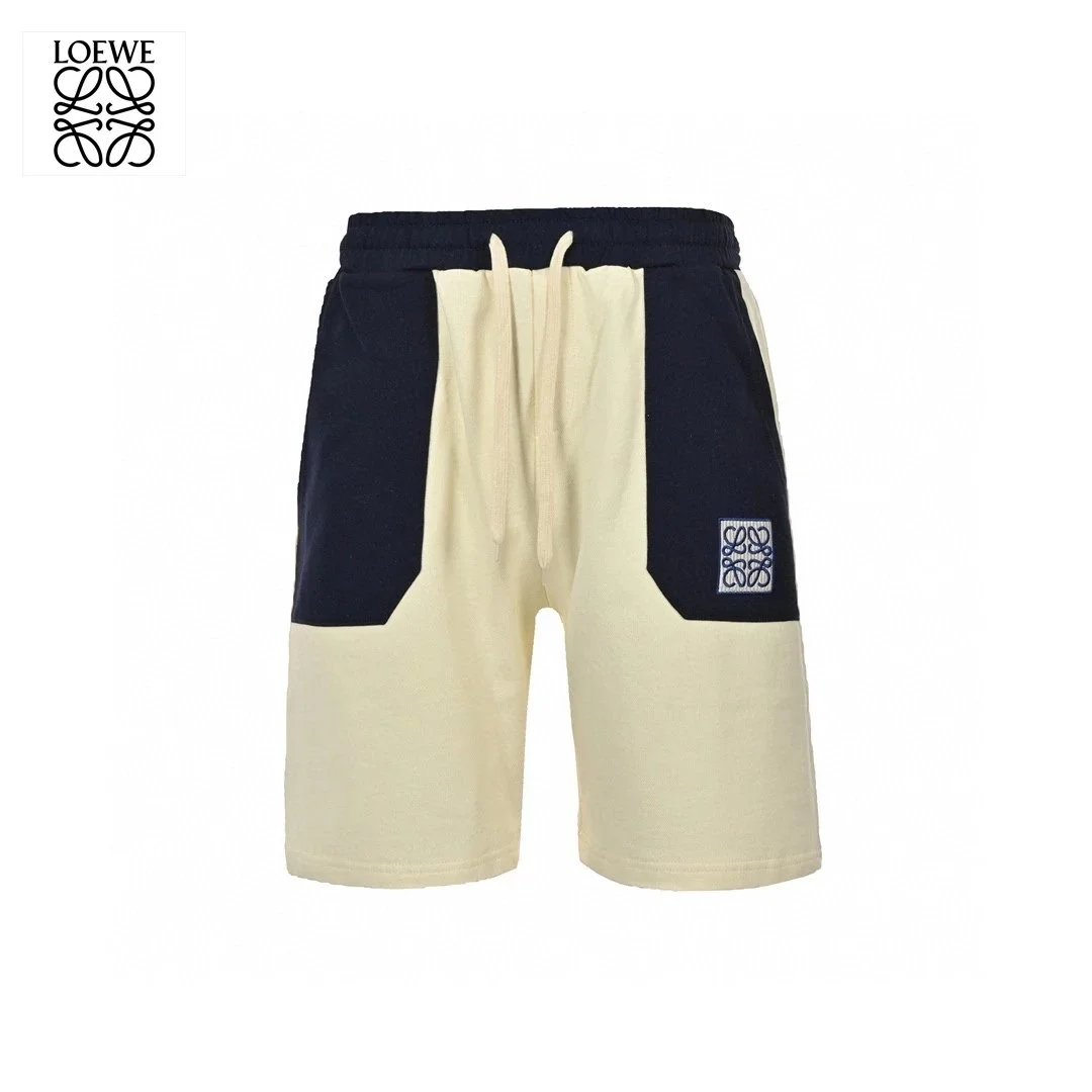 Loewe Anagram Logo Black Cotton Shorts - 4