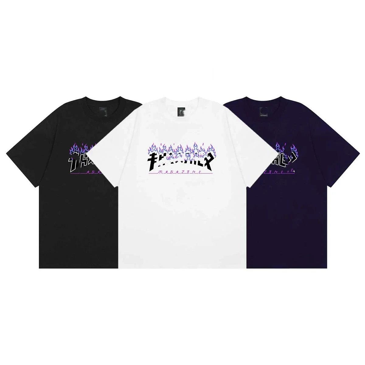Thrasher Magazine Flame Logo White T-Shirt - 19