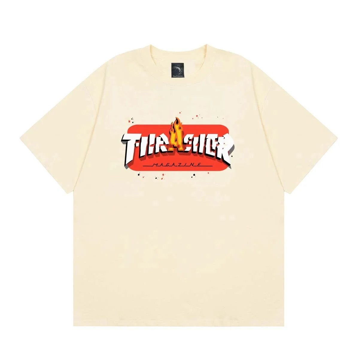 Thrasher Magazine Flame Logo White T-Shirt - 17