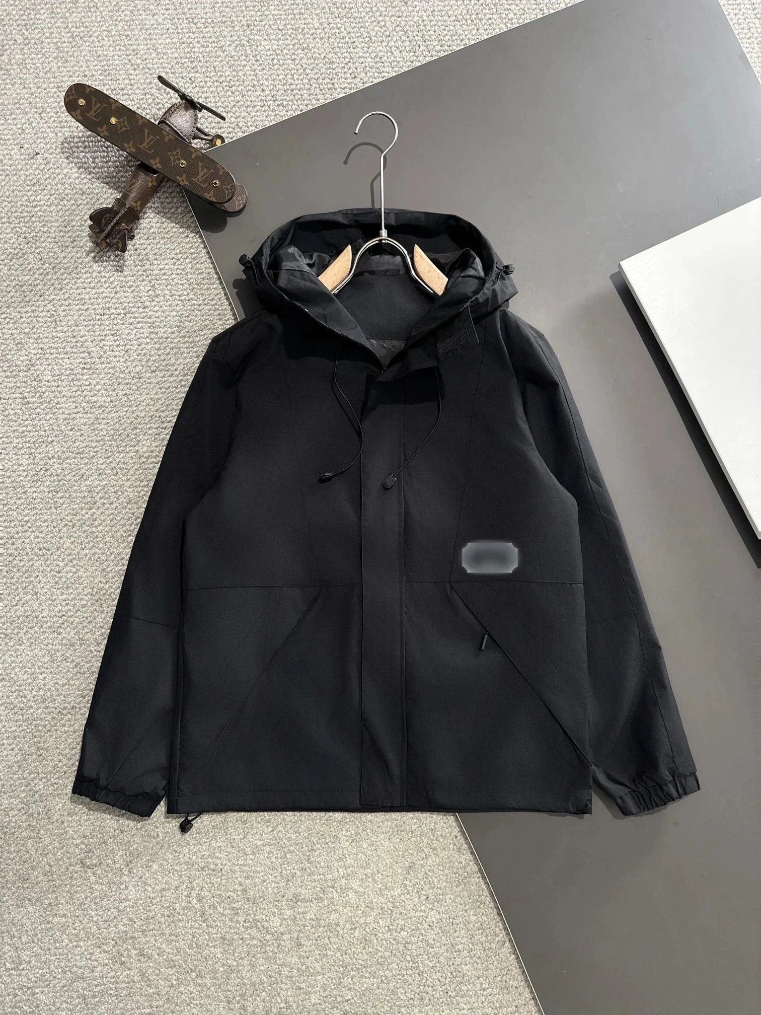 Off-White Hooded Windbreaker Jacket in Off-White Outerwear - 8