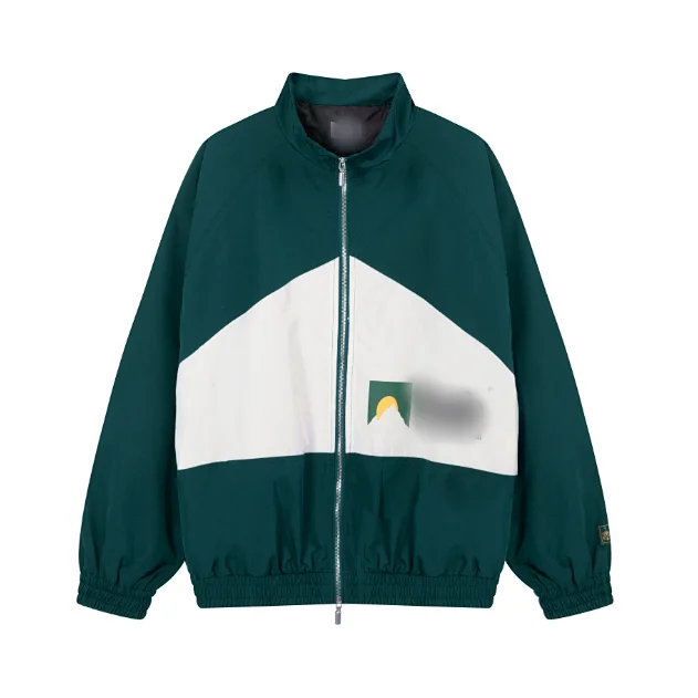 Rhude Jackets Color-blocked stand-collar zip jacket product detail image 3