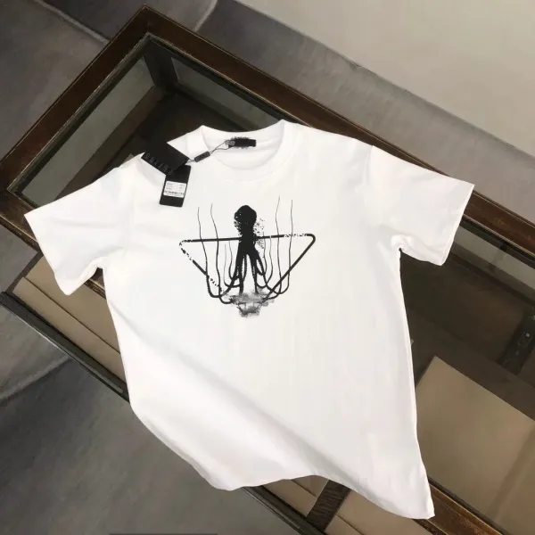 Design Octopus Graphic Print White T-Shirt - 1