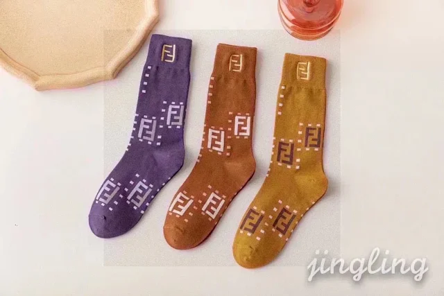 Fendi Socks FF Logo product detail image 10