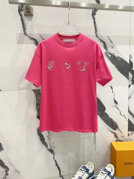 Louis Vuitton Embroidered Pink T-Shirt - 1