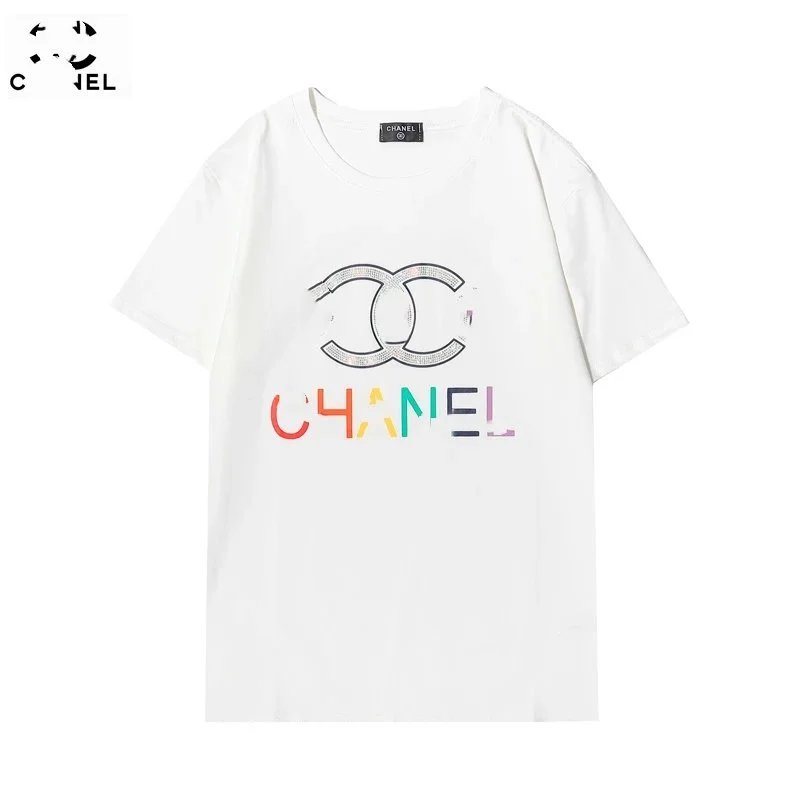 Chanel Rainbow Logo White T-Shirt - 13