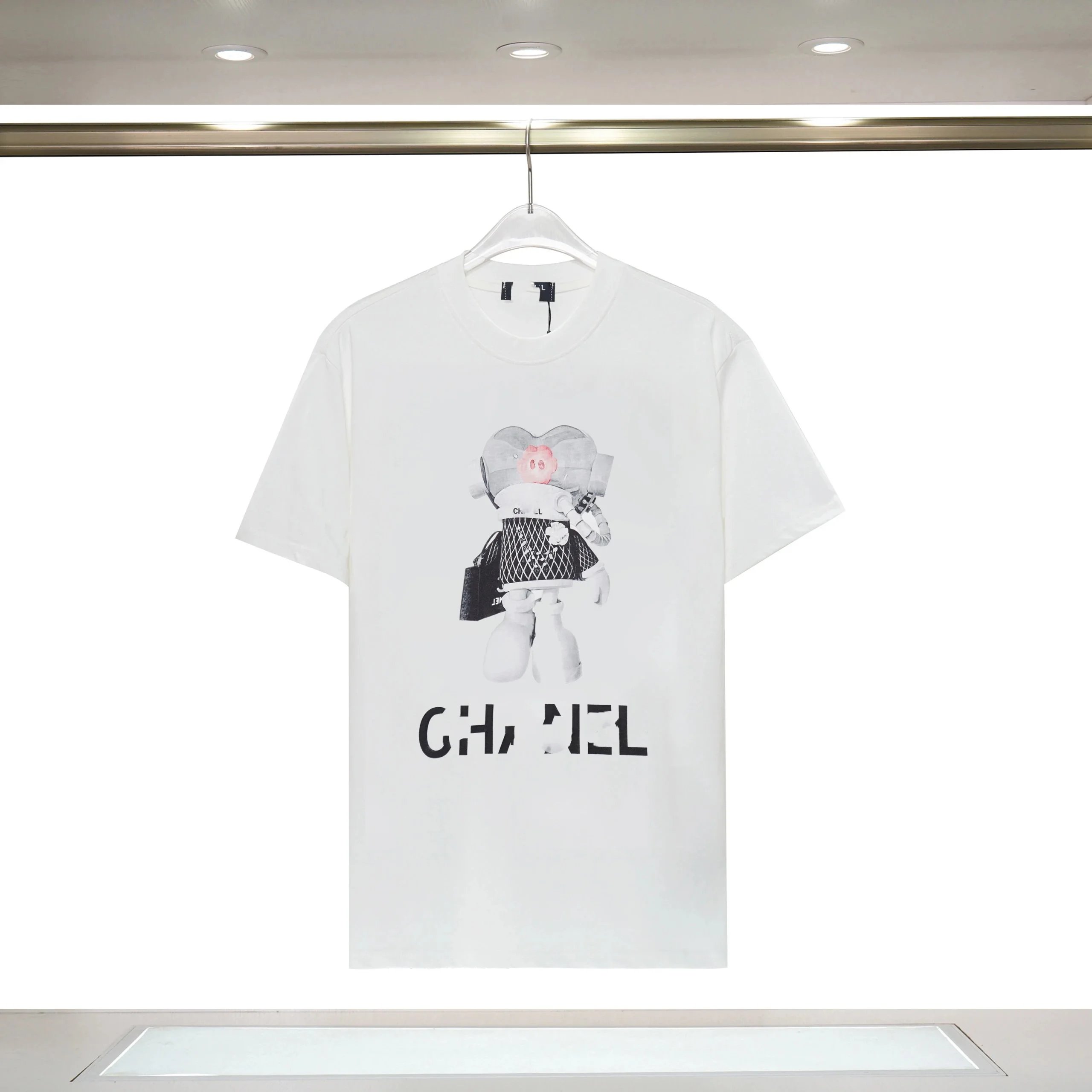 Chanel Rainbow Logo White T-Shirt - 16