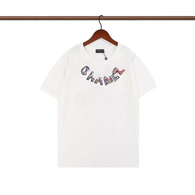 Chanel T-Shirts Distressed Logo Print T-Shirt product detail image 4