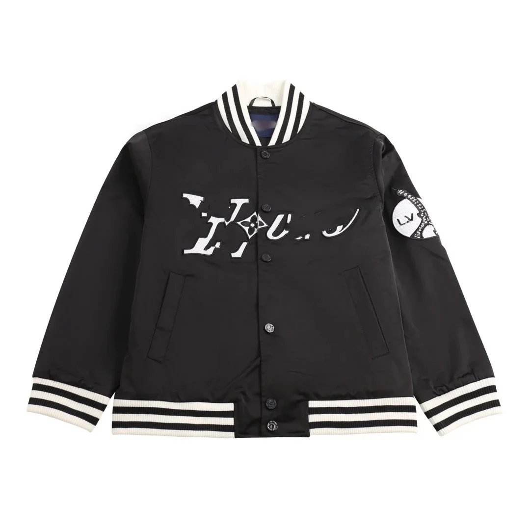 Louis Vuitton Monogram Denim Jacket Black and Beige - 2
