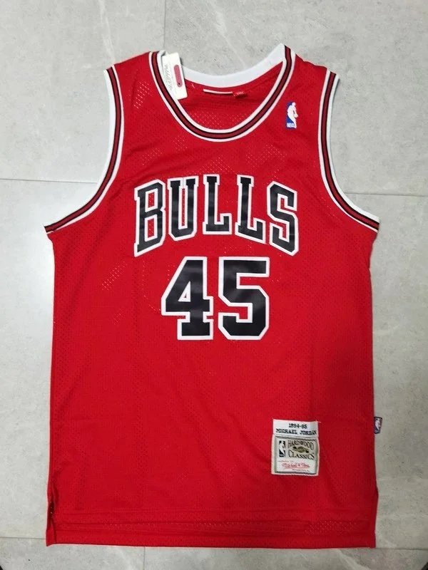 Mitchell & Ness Chicago Bulls Michael Jordan 1987-88 Hardwood Classics Jersey Red - 5