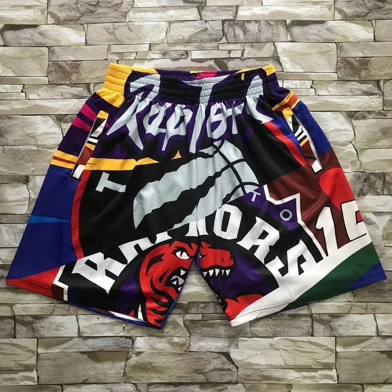 Mitchell & Ness Brooklyn Nets Basketball Shorts Black / White Shorts - 3