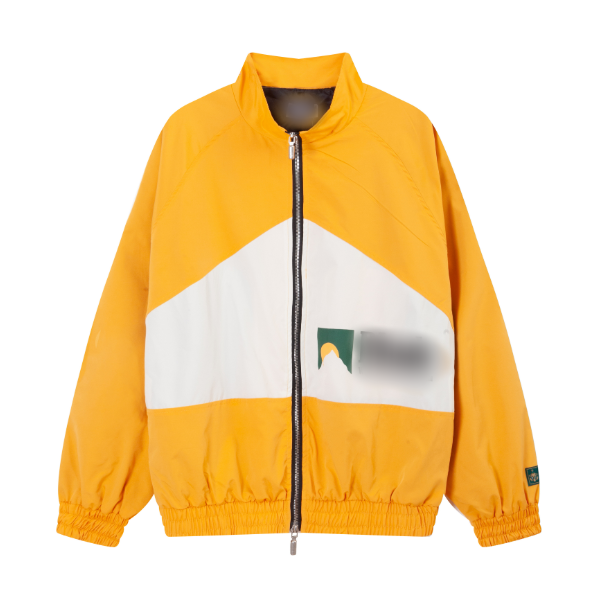 Design Color-Block Windbreaker Jacket in Burgundy and White Outerwear.windbreaker - 2