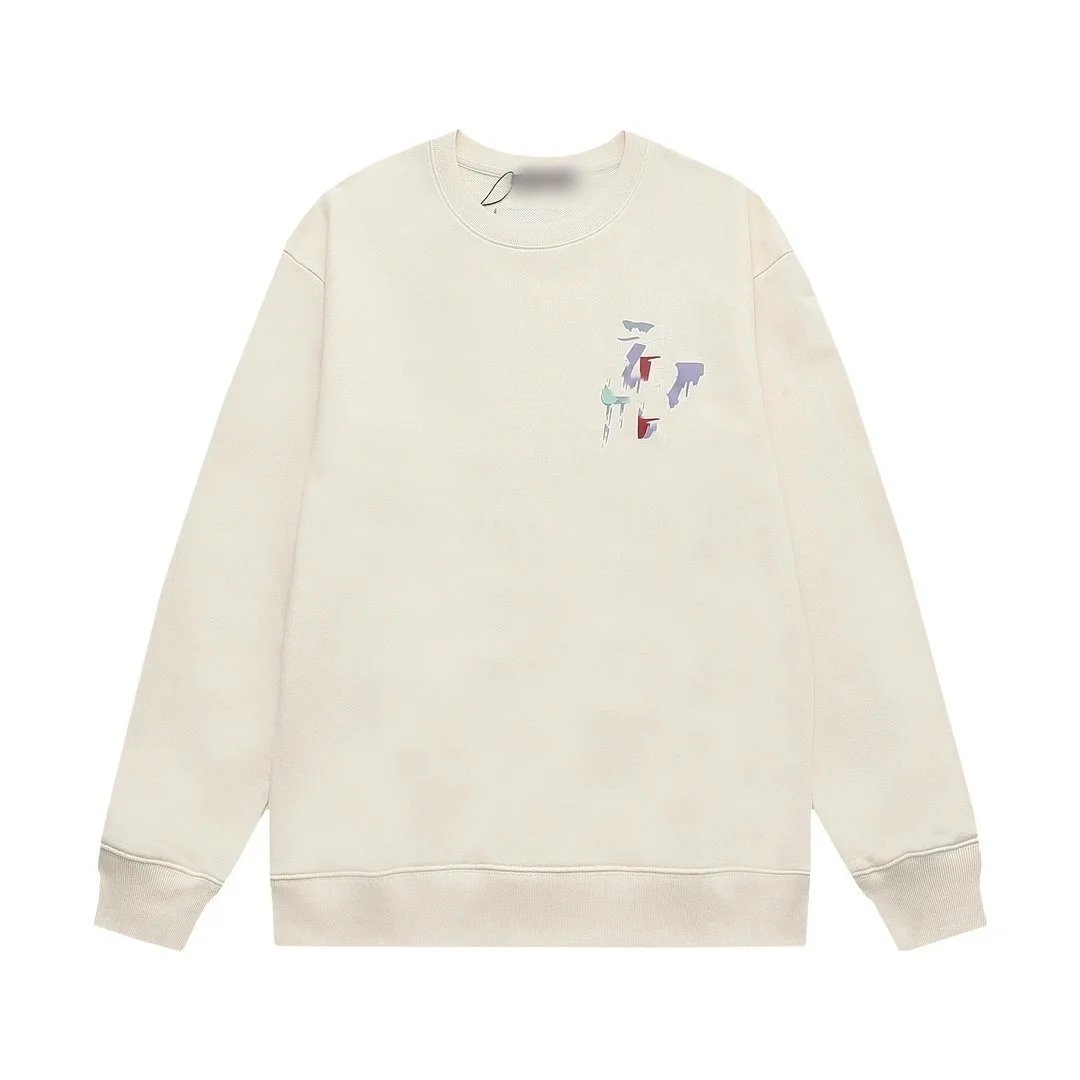 Design Minimalist Script Logo White Oversized Sweatshirt Sweater - 7