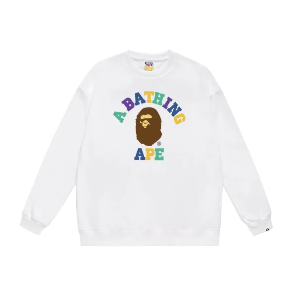 A Bathing Ape Sakura Camo Ape Head Black Sweatshirt Sweater - 6