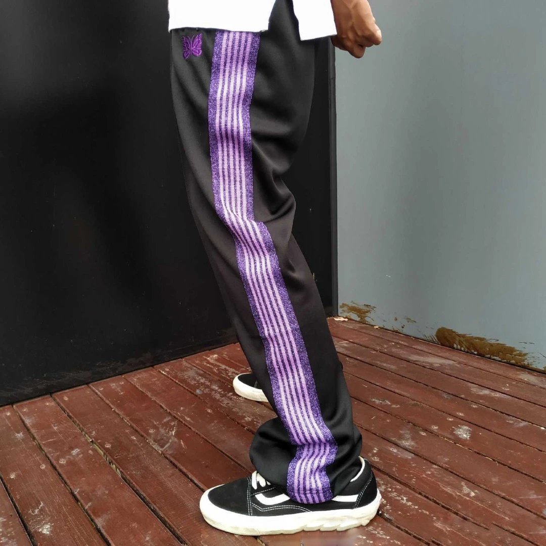 Needles Butterfly Embroidered Side Stripe Track Pants