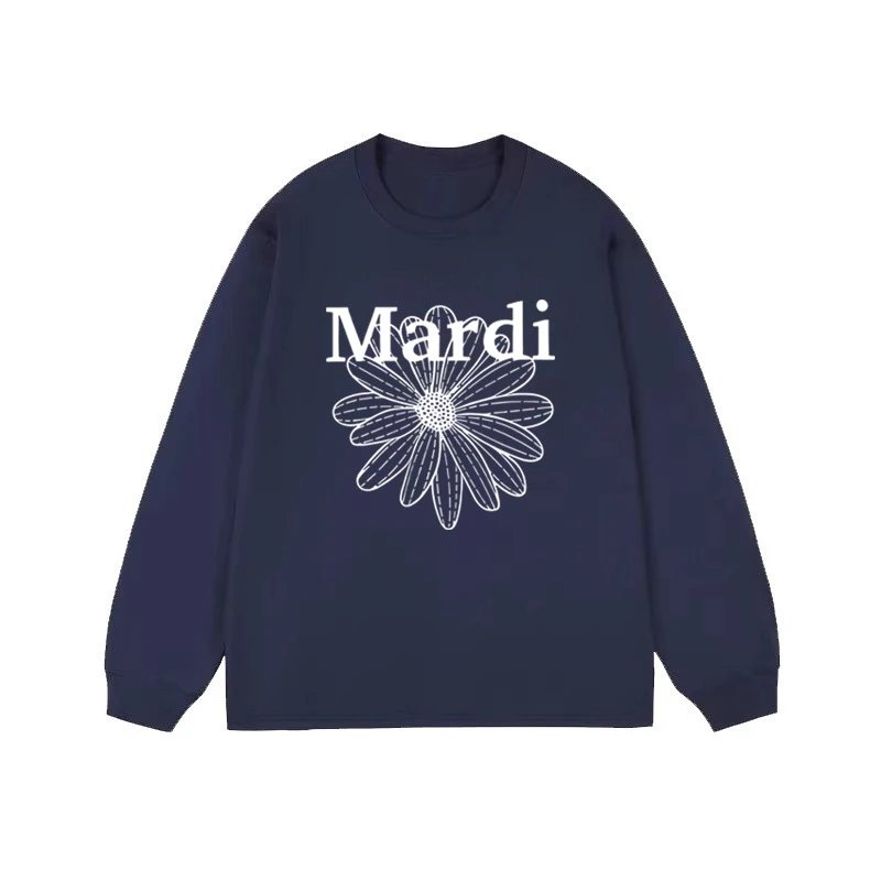 Mardi Mercredi Flower & Dachshund Print Crewneck Sweatshirt Collection