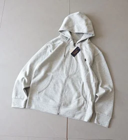 thumbnail for Hooded logo jacket with zipper embroidery for men's and women's sweatshirts