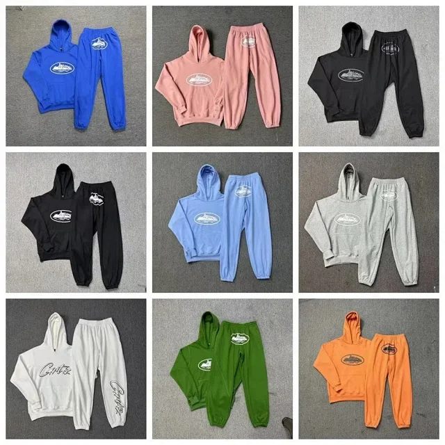 Corteiz Tracksuits Alcatraz logo hooded tracksuit product detail image 1