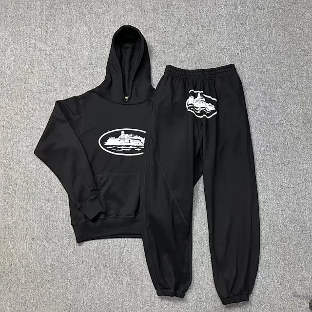 Corteiz Tracksuits Alcatraz logo hooded tracksuit product detail image 4
