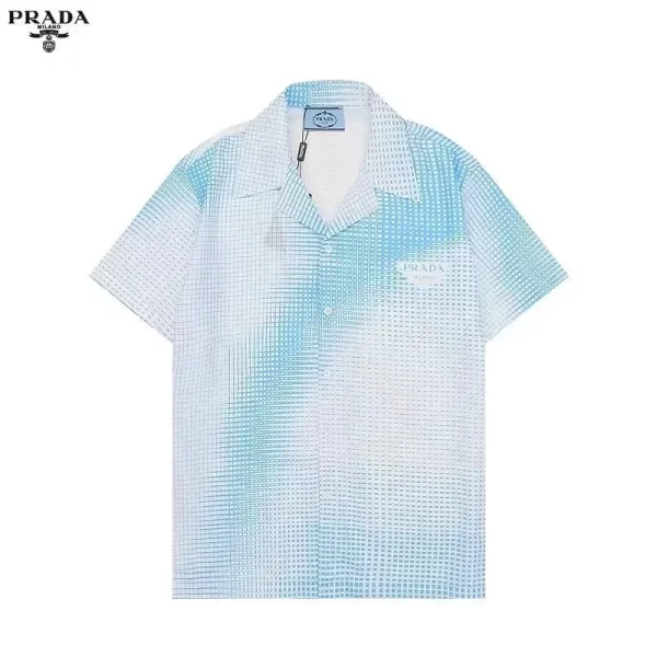 Prada Leopard-Print Polo Shirt White - 12