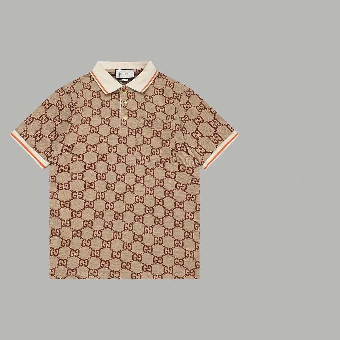 Gucci Shirts Short-Sleeve Polo Shirt — 30