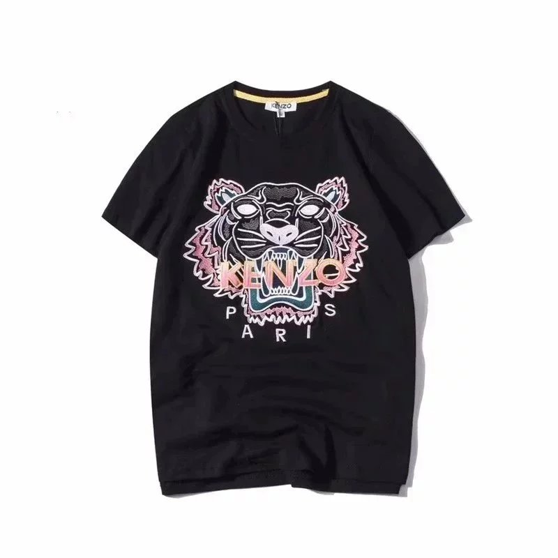 Kenzo Paris Evil Eye Gold Embroidery Tee Black