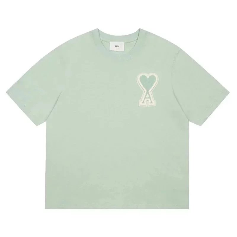 AMI Paris Heart Logo Black T-Shirt - 14