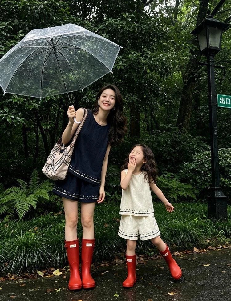 Sizes 90-170~ [Parent-child style Lyocell linen embroidery suit] The fabric is soft and breathable, so you won’t feel sweaty in summer! The heavy embroidery on the hem and trousers is simple and high-end for parents and children. Wear it out and turn heads!