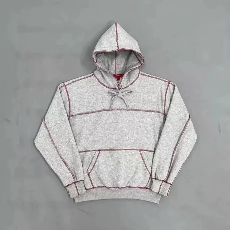 Contrast Stitch Sweatshirt/Grey