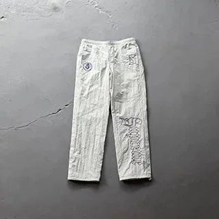 No.5 Pants/Grey White
