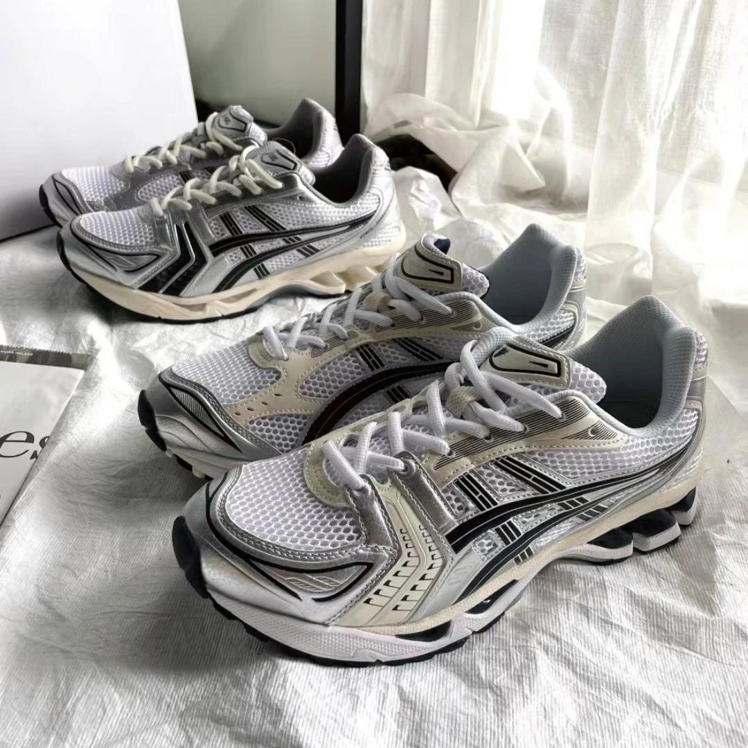 Asics White Mesh Running Sneakers