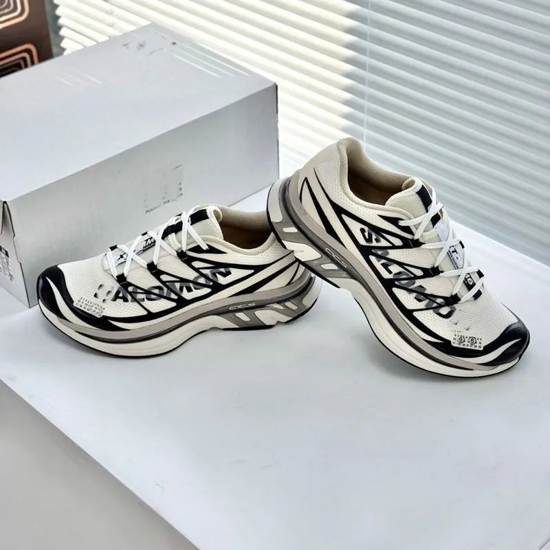 Maison Margiela x Reebok Future Classic Black White Silver Sneakers - 11