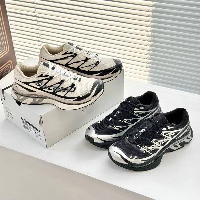 Maison Margiela x Reebok Future Classic Black White Silver Sneakers - 4
