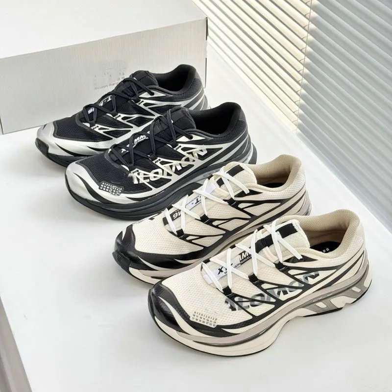 Maison Margiela x Reebok Future Classic Black White Silver Sneakers - 6