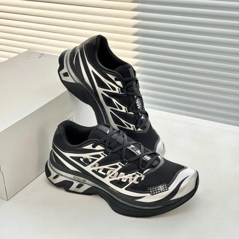Maison Margiela x Reebok Future Classic Black White Silver Sneakers - 19