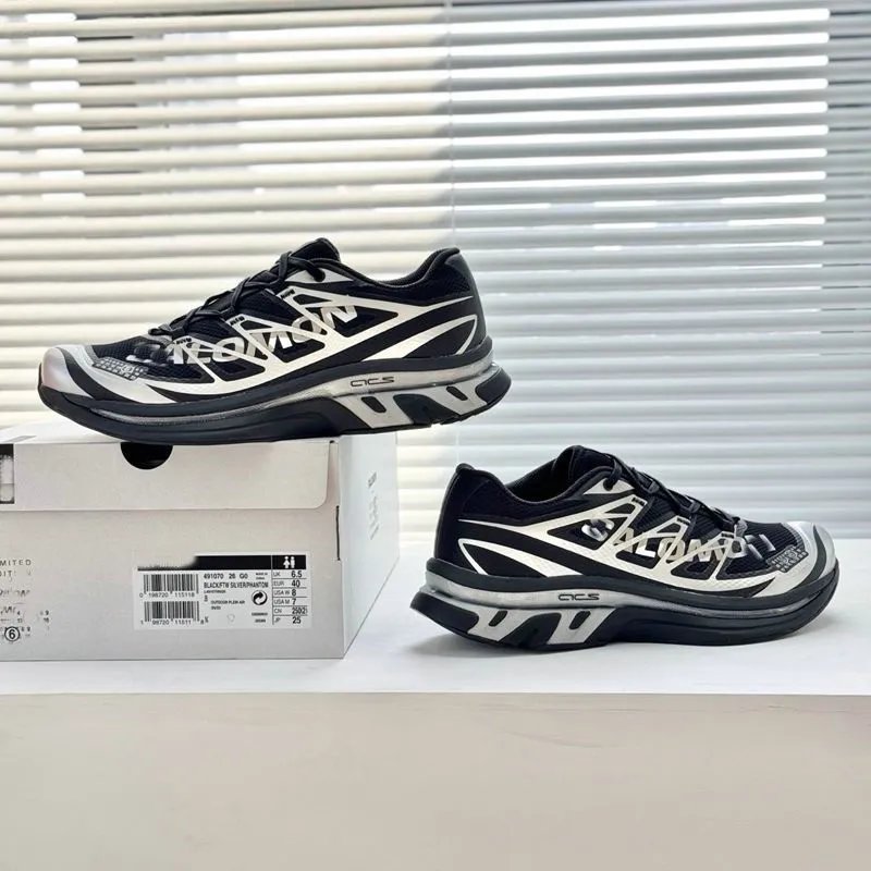 Maison Margiela x Reebok Future Classic Black White Silver Sneakers - 18